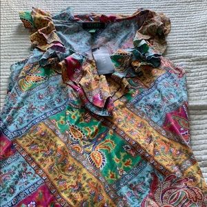 Ralph Lauren multicolor vila pink top